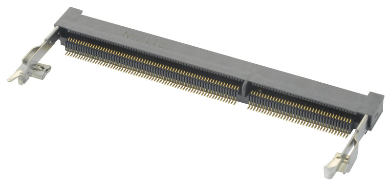 TE Connectivity 2-2013289-1 Memory Card Connector DDR3 Sodimm Cam-In Locking 204 Contacts Copper Alloy