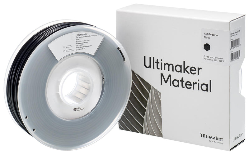 Ultimaker 1621 3D Printer Filament 2.85mm 750g ABS Black