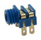 Cliff Electronic Components CL1382L Phone Audio Connector Mono 3.5mm Blue 2 Contacts Receptacle 3.5 mm Panel Mount