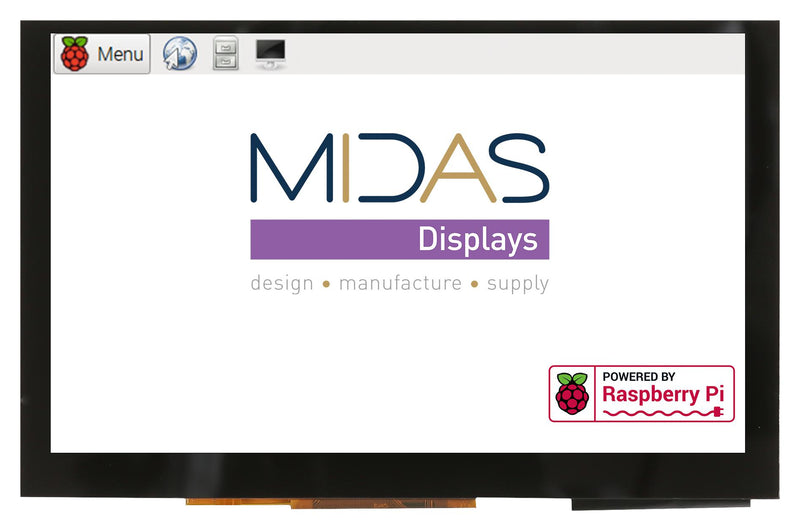 Midas MDT0500D2IHC-HDMI MDT0500D2IHC-HDMI TFT LCD 5 " 800 x 480 Pixels Landscape RGB 5V
