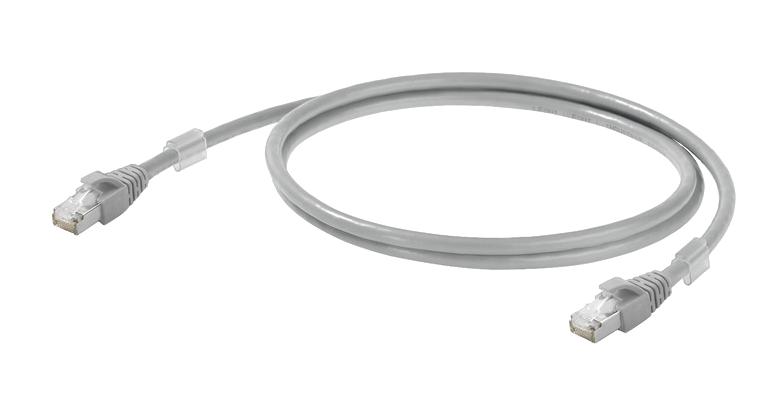 Weidmuller 1165940050 Patch Cord RJ45 PLUG-PLUG 16.4FT GRY