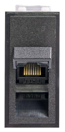 TUK SKMC45BKAX SKMC45BKAX Modular Connector Black RJ45 Jack 1 x (Port) 8P8C Cat6 Panel Mount