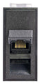 TUK SKMC45BKAX SKMC45BKAX Modular Connector Black RJ45 Jack 1 x (Port) 8P8C Cat6 Panel Mount