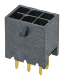 Molex 206832-0602 Pin Header Wire-to-Board 3 mm 2 Rows 6 Contacts Through Hole Micro-Fit+ 206832 Series