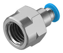 Festo QSF-1/4-4-B Pneumatic Fitting Push-In G1/4 14 bar 4 mm Brass QSF