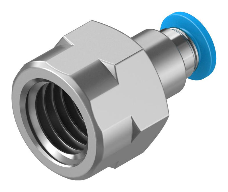 Festo QSF-1/4-4-B Pneumatic Fitting Push-In G1/4 14 bar 4 mm Brass QSF