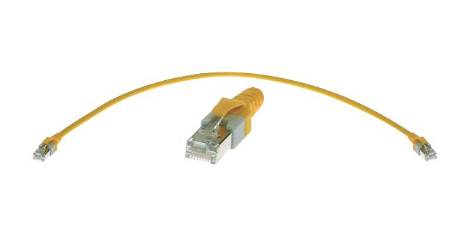 Harting 09474747022 09474747022 RJ Industrial RJ45 Dualboot Patch Cable CAT5E PUR Yellow Halogen Free 15M 45W0477