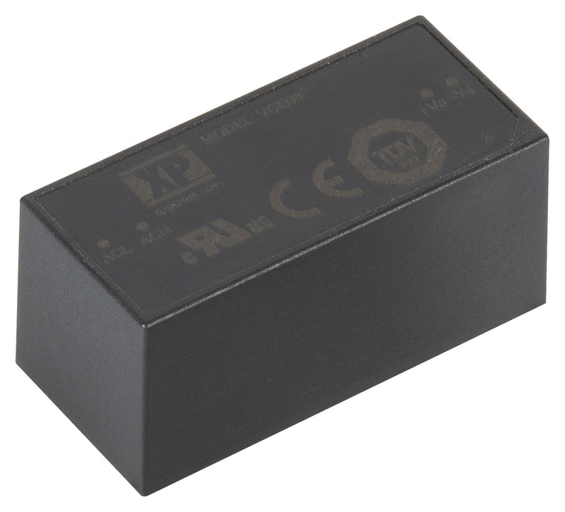 XP Power VCE03US05 AC/DC PCB Mount Supply (PSU) ITE & Household Approvals 1 Output 3 W 5 V 600 mA