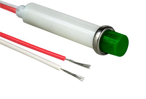 VCC (VISUAL Communications COMPANY) 2191L5-6V Panel Indicator 7.87MM Green 6V