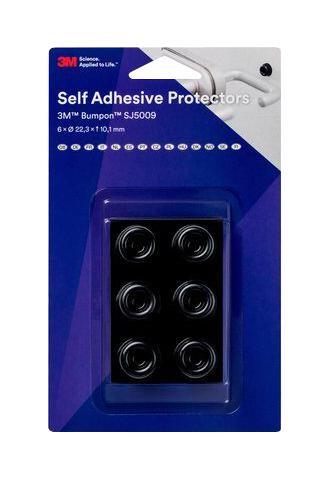 3M SJ5009 Bumper / Feet Adhesive 10.1 mm 22.3 Cylindrical Black Brown Grey White