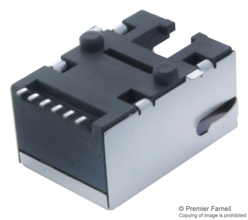 BEL Magnetic Solutions S811-1X1T-36-F Modular Connector RJ45 Jack 1 x (Port) 8P8C Cat5 Surface Mount