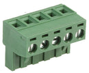 Multicomp PRO MC000179 MC000179 Pluggable Terminal Block 5.08 mm 5 Ways 24AWG to 12AWG Screw 16 A