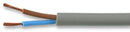 PRO POWER 2182Y-0.5MMGRY100M Round Mains Cable 2182Y 2-Core 3A Grey 0.5mm&sup2; x 100m