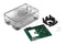 Multicomp PRO ASM-1900143-01 Raspberry Pi Accessory 4 Model B Case Plastic Clear Integrated Power Button