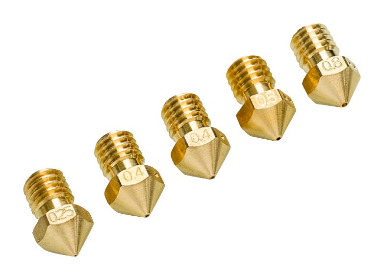 Ultimaker 9528 3D Nozzle Pack Multi-Size 5 Piece For 2+ Printer