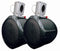 MCM Custom Audio 60-10031 8&quot; Marine Wakeboard Two-Way Speaker Pair - Black 32T0656