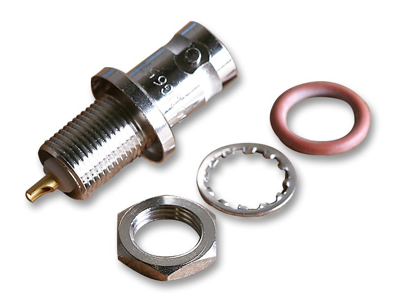 Radiall R141605000 RF / Coaxial Connector BNC Straight Bulkhead Jack Solder 50 ohm Beryllium Copper