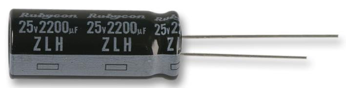 RUBYCON 10ZLH4700MEFC12.5X30 Electrolytic Capacitor, Miniature, 4700 &micro;F, 10 V, ZLH Series, &plusmn; 20%, Radial Leaded, 12.5 mm