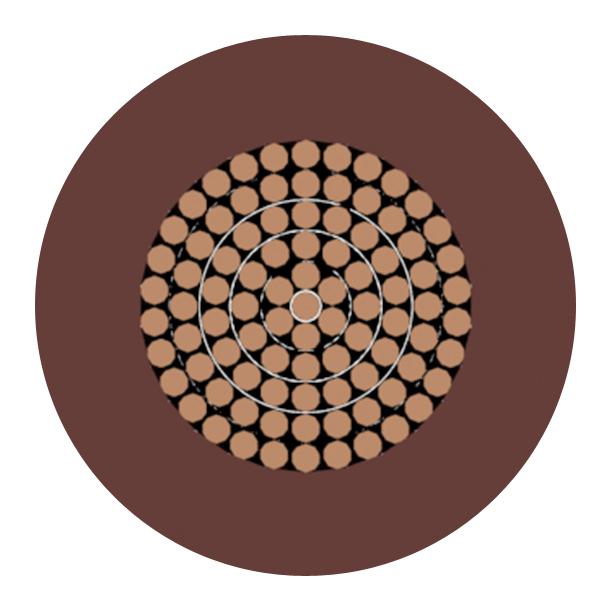 Multicomp PRO PP001208 Wire Tri Rated Per Metre PVC Brown 14 AWG 2.5 mm&Acirc;&sup2;