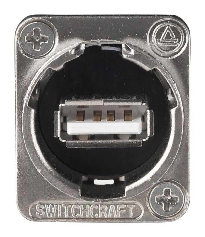SWITCHCRAFT EHUSBAAX USB ADAPTER, 2.0 TYPE A-TYPE A, RCPT