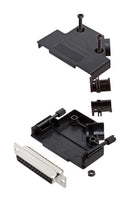 Amphenol ICC (COMMERCIAL PRODUCTS) L17D45PK-P-25+L77SDB25S D Sub Connector With Backshell DB25 25 Contacts Receptacle Solder DB D45PK-P Series