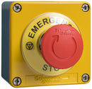 Schneider Electric XAPJ1201SPEC0972 Control Station 1 E-Stop PB Position IP65 IP657 Zinc Alloy Harmony XAP Series