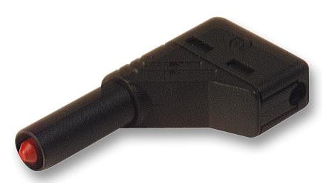 HIRSCHMANN TEST AND MEASUREMENT 934098100 Banana Test Connector, 4mm, Plug, Cable Mount, 24 A, 1 kV, Nickel Plated Contacts, Black