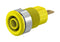 Staubli 23.3000-24 Banana Test Connector 4mm Jack Panel Mount 24 A 1 kV Gold Plated Contacts Yellow