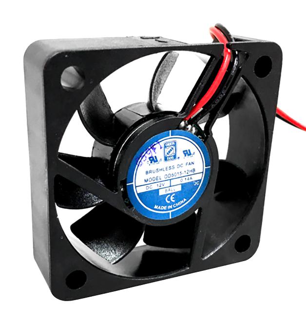 Orion Fans OD5015-12HB DC Axial Fan 12 V Square 50 mm 15 Ball Bearing 14 CFM