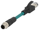 TE Connectivity TCD1473A201-020 TCD1473A201-020 Sensor Cable D-Code M12 Plug RJ45 4 Positions 2 m 6.6 ft