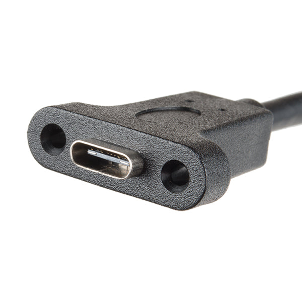 SparkFun Panel Mount USB-C Extension Cable - 6"