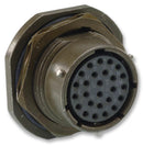 ITT Cannon KPT07E14-18P KPT07E14-18P Circular Connector KPT Jam Nut Receptacle 18 Contacts Solder Pin Bayonet 14-18