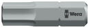 Wera 05056687001 Hex Driver Bit 6mm 25 mm Overall