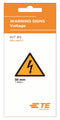 TE Connectivity 2404000-1 Label Die-Cut 50 mm PVC Warning Flash