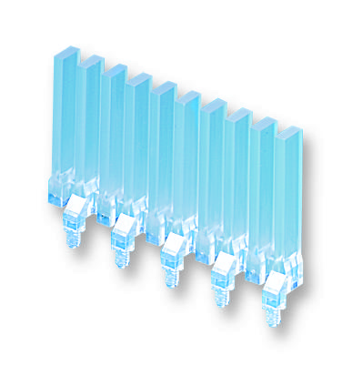 Mentor 1274.1020 Light Pipe Upright 30 mm 10 Pipes Rectangular Panel Transparent