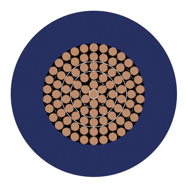 Multicomp PRO PP001215 Wire Tri Rated Per Metre PVC Dark Blue 19 AWG 0.75 mm&Acirc;&sup2;