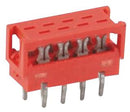 AMP - TE Connectivity 215570-6 Wire-To-Board Connector 1.27 mm 6 Contacts Header Micro-MaTch Series Through Hole 2 Rows