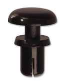 TR Fastenings TRSR 4055 B Snap Rivet Black Nylon 6 4.2 mm Mount 3 - 4 Grip 1.8 Depth 8 Ext Diameter