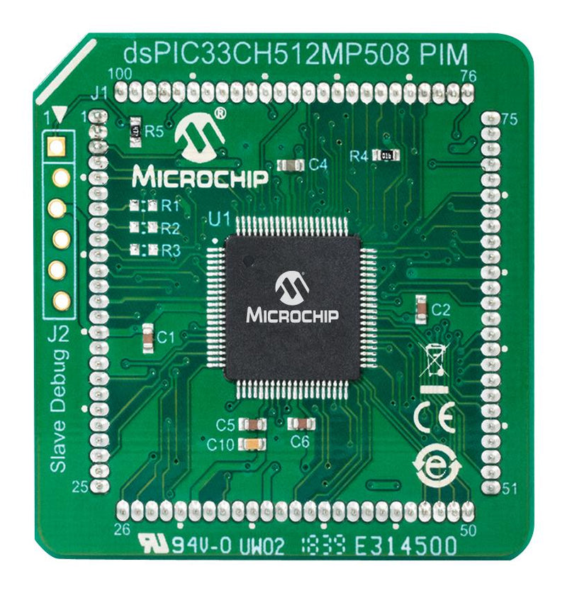 Microchip MA330046 Daughter Board dsPIC33C512MP508 MCU Plug In Module For Explorer 16/32 Development Kits