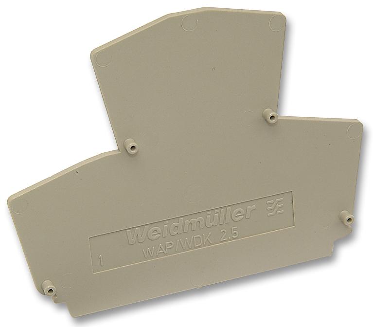 Weidmuller WDK2.5 COVER 105910 WDK2.5 Cover 105910 End / Intermediate Plate for Use With DIN Rail Terminal Blocks