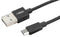 Ansmann 1700-0076 1700-0076 USB Cable Type A Plug to Micro B 1.2 m 3.9 ft Black