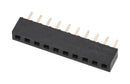 Wurth Elektronik 62002011821 62002011821 PCB Receptacle Board-to-Board 2 mm 1 Rows 20 Contacts Through Hole Mount WR-PHD