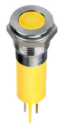 Apem Q12F1CXXHY220E LED Panel Mount Indicator Yellow 220 VAC 12 mm 3 mA 1.12 cd IP67