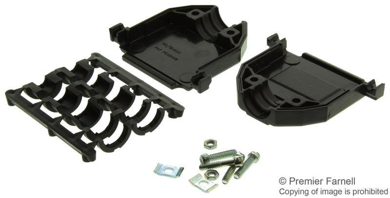 AMPHENOL COMMERCIAL PRODUCTS 17E17261 D SUB BACK SHELL, 180DEG, SIZE DB