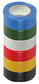 PRO Power SH5005-6MPK SH5005-6MPK Electrical Insulation Tape PVC (Polyvinyl Chloride) Multicolour 19 mm x 8 m
