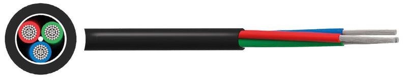 Multicomp PRO MP002384 Multicore Cable 16-2-3A Unscreened 3 Core 0.5 mm&Acirc;&sup2; 328 ft 100 m