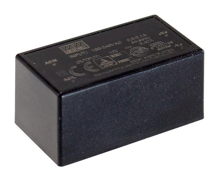 Mean Well MPM-05-12 AC/DC PCB Mount Power Supply (PSU) Medical 1 Output 5 W 12 V 420 mA