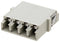 L-COM FOA-807-BGE LC Internal Shutter Coupler Quad NO Flange Beige 97AC8799