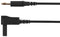 Schutzinger AL 7622 NI / 2.5 200 SW Test Lead 4mm Banana Plug Right Angle Shrouded 60 VDC 32 A Black 2 m
