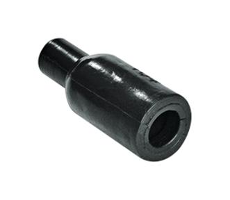 HELLERMANNTYTON 1030-4-G Heat Shrink Boot, Bottle Shape, MIL Style, Rib, Straight, 0.47 ", 12.7 mm, Black, 0.75 ", 19 mm